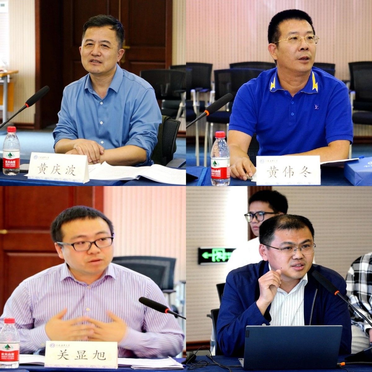 民建辽宁省委会副主委刘立,民建辽宁省经济委主任黄庆波,副主任黄伟冬